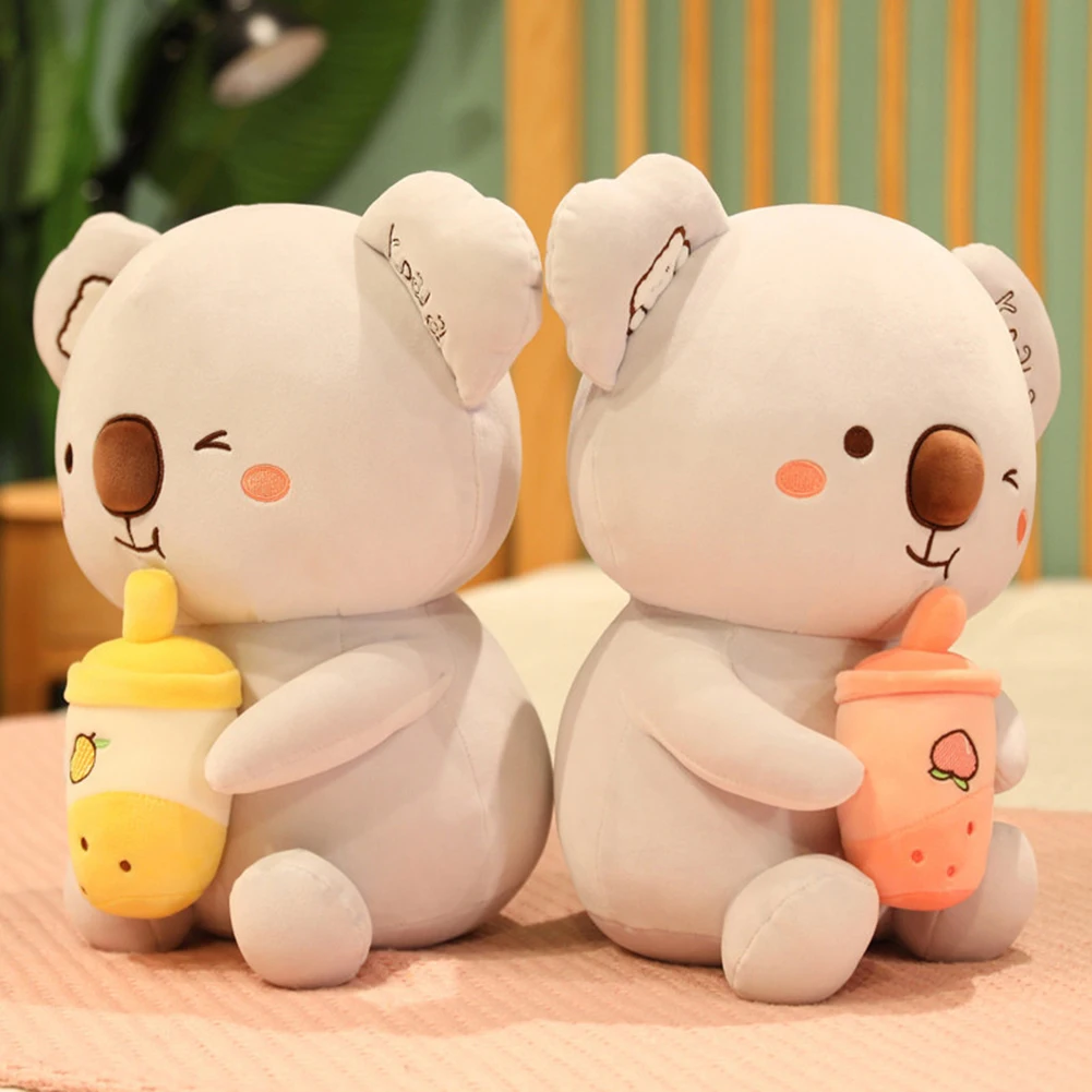 

Kawaii Koala Plush Bubble Tea Plush Toy Stuffed Animal Cute Food Plush Cup Milk Tea Boba Birthday Gift Plushie Room Decor 35CM