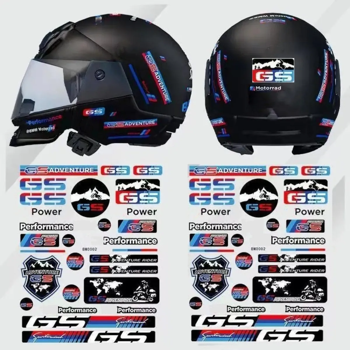 

Reflective Motorcycle body Stickers Motorcycle Helmet stickers Decals For BMW GS R1200GS r1200 ADV LC