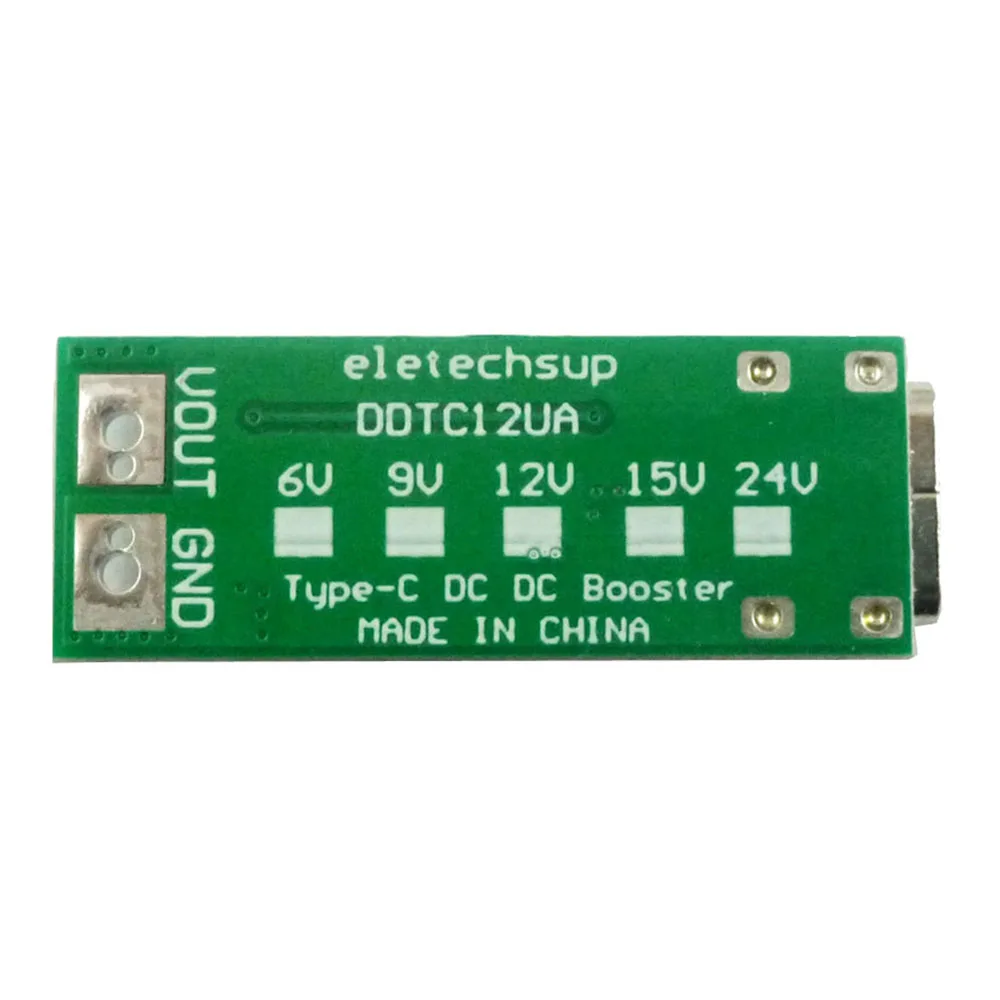 9 Вт Mini Type-C USB DC 5V to 6V 9V 12V 15V 24V повышающий преобразователь