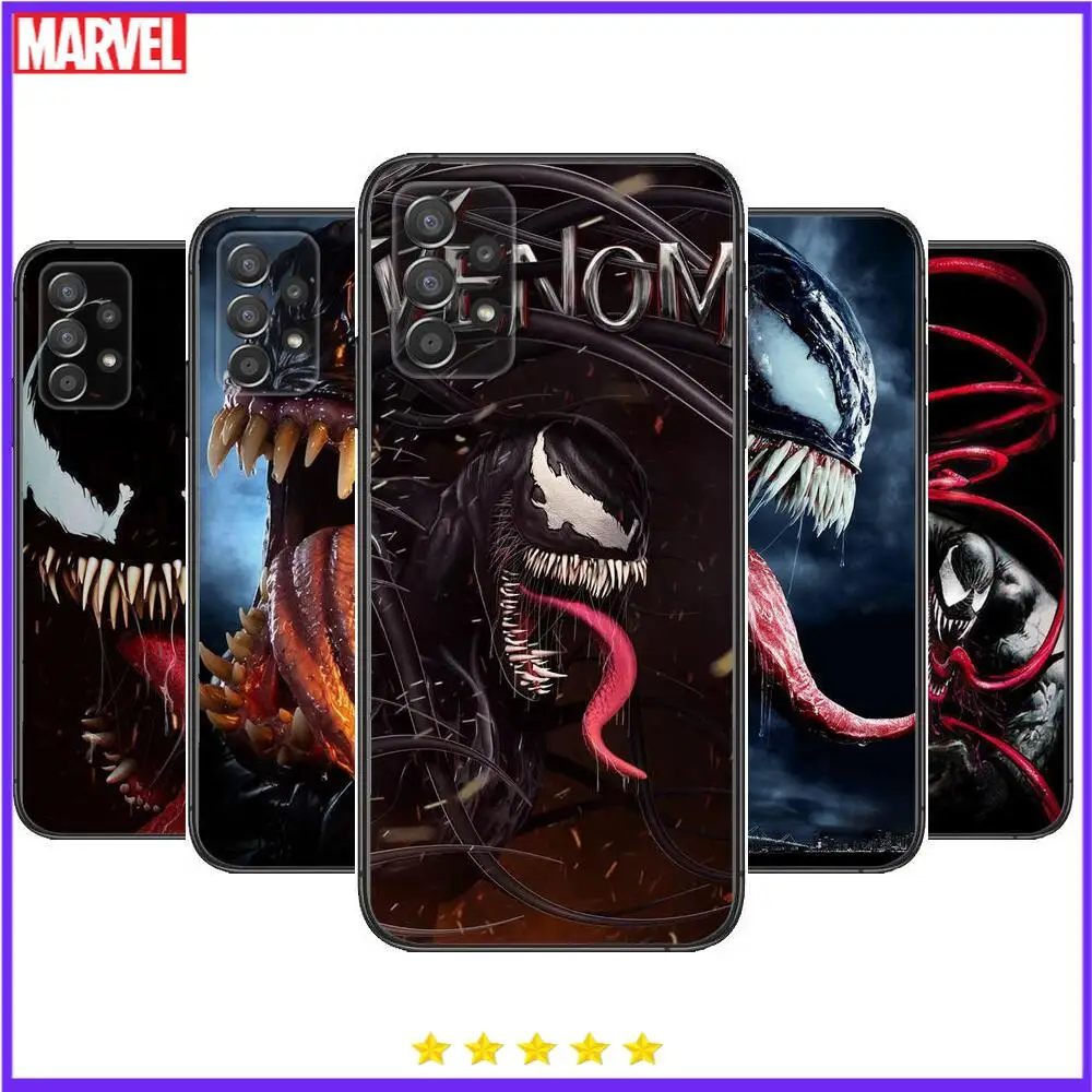 

2022 Marvel Venom Phone Case Hull For Samsung Galaxy A70 A50 A51 A71 A52 A40 A30 A31 A90 A20E 5G a20s Black Shell Art Cell Cove