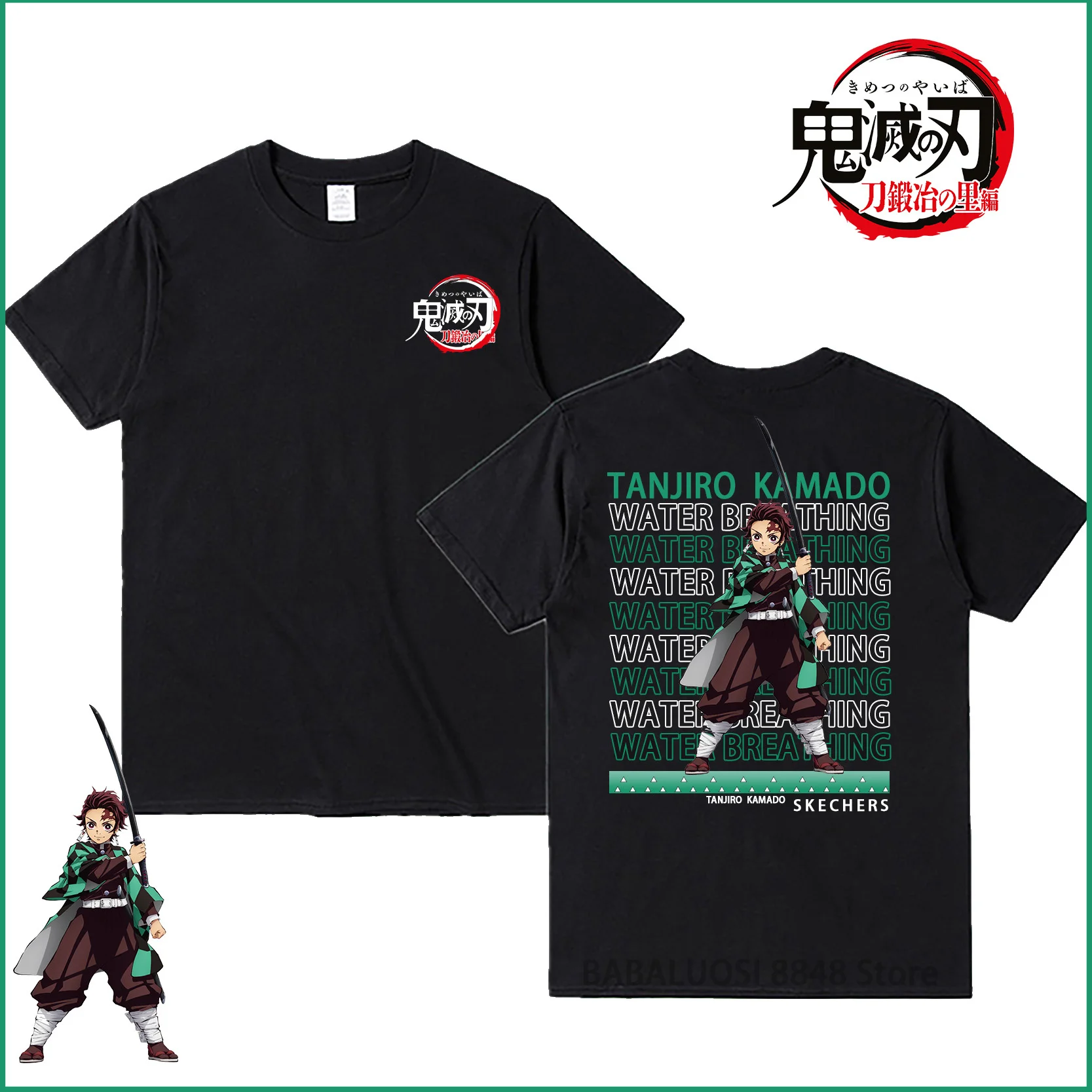

Kimetsu No Yaiba Rengoku Tshirt Demon Slayer T Shirt Men Anime Uzui Unisex Cartoon Tanjiro Inosuke Zenitsu Nezuko T-shirt Male