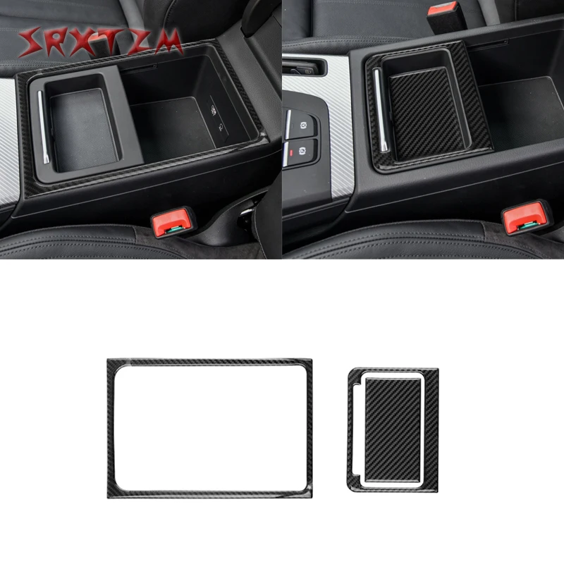 

Для Audi Q5 2018-2022 Автомобильная центральная консоль коробка для хранения Внешняя рамка декоративная наклейка отделка автомобильные аксессуары