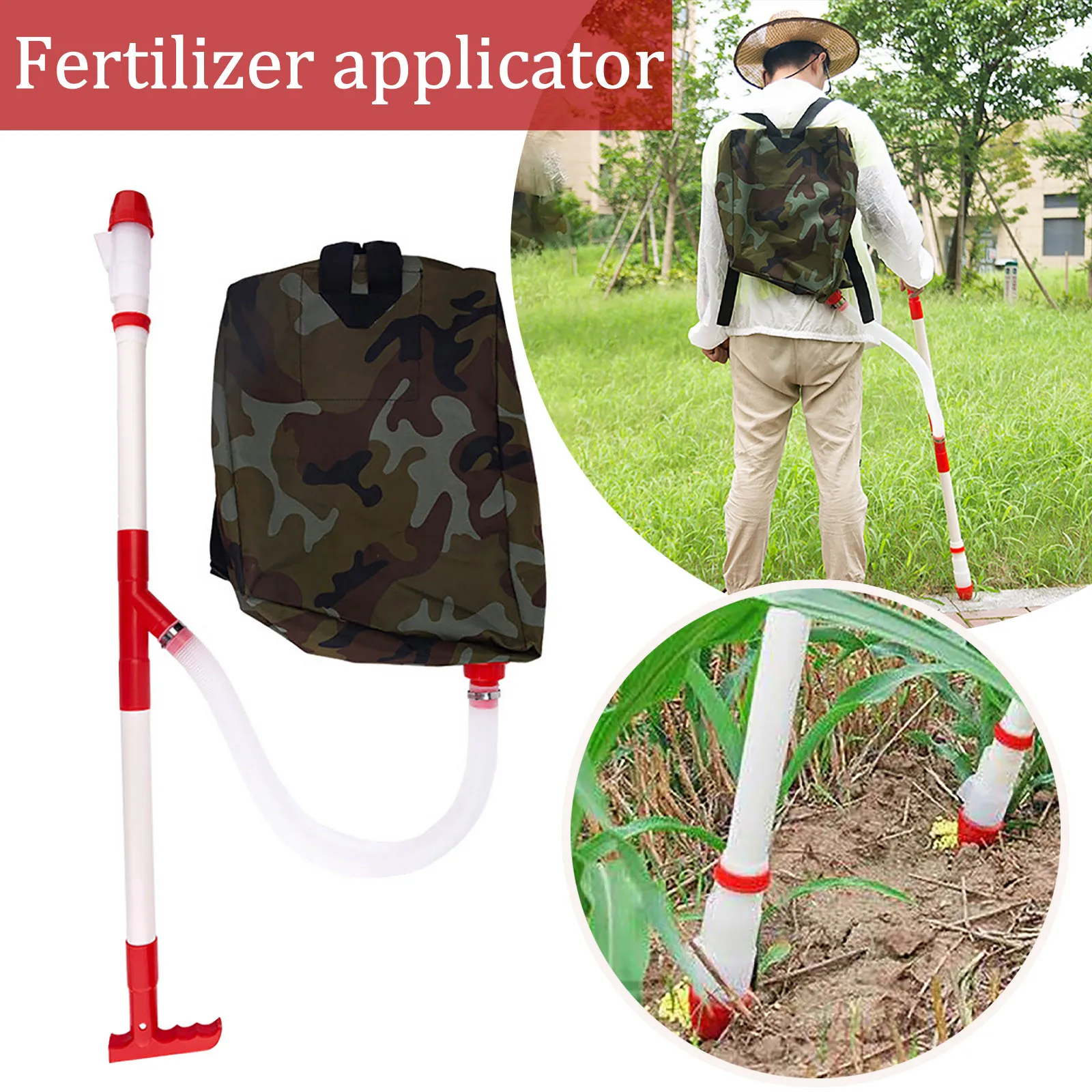 

Agricultural Manual Corn Fertilizer Applicator Knapsack Fertilizer Spreader Seed Disseminators Garden Tools Garden Supplies