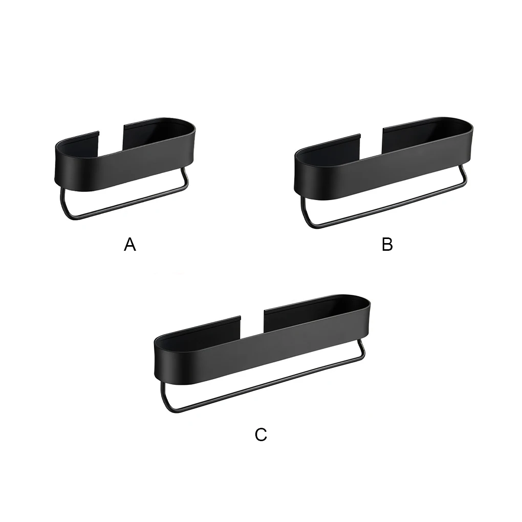 

Настенный держатель для хранения, полка для ванной комнаты, стеллаж из алюминиевого сплава для мелочей, туалетных принадлежностей для дома,...