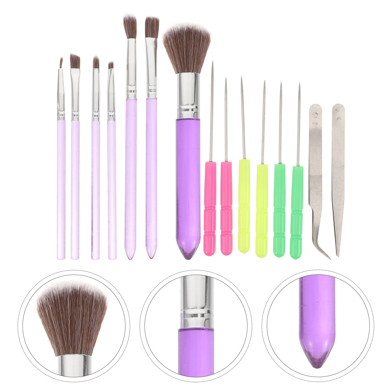 

Cookie Decorating Biscuits Cake Accessory Brushes DIY Supply Household Kit Multi-function Convenient Painting Plastic Nylon