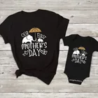 Забавные Семейные наряды на день матери, летний хлопковый семейный образ, футболка для мамы и меня, детские комбинезоны, подарок на день матери