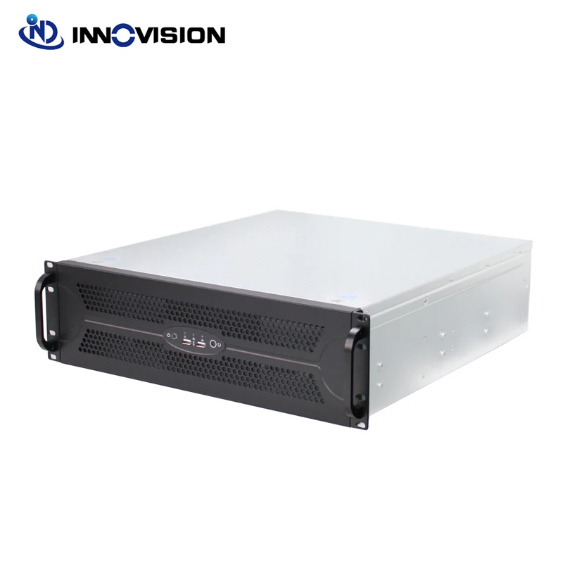 19inch 3U 480MM Depth Rackmout Industrial Server Case Rack Computer Chassis Max Support 12*9.6 inch Motherboard Support 6 HDD