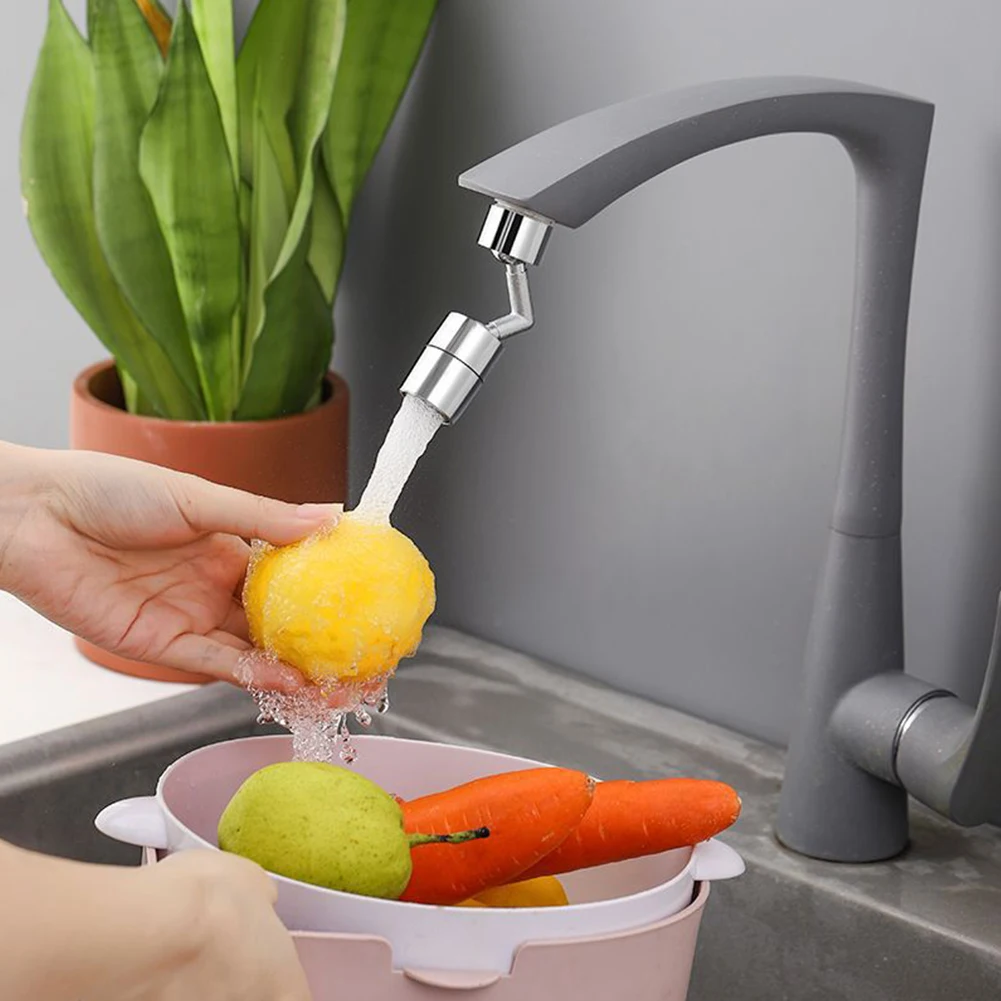 

720 Degrees Faucet Sprayer Head Plastic/Copper Tap Spray Head Extender Adapter Water Saving Nozzle Sprayer