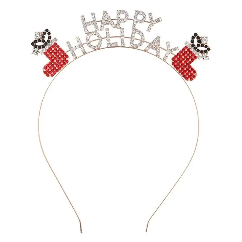 

Headband Stars Christmas Snowflakes Stars Hair Hoop for Washing Face Crystal Hairbands Crystal Costume