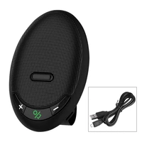 handsfree car kit sun visor clip wireless speakerphone v5 0 with microphone noise reduction accessories adapter stereo