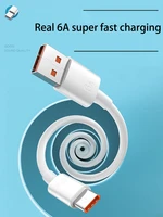6a usb type c cable quick charge for xiaomi redmi mate huawei honor p40 p30 p20 charging cable