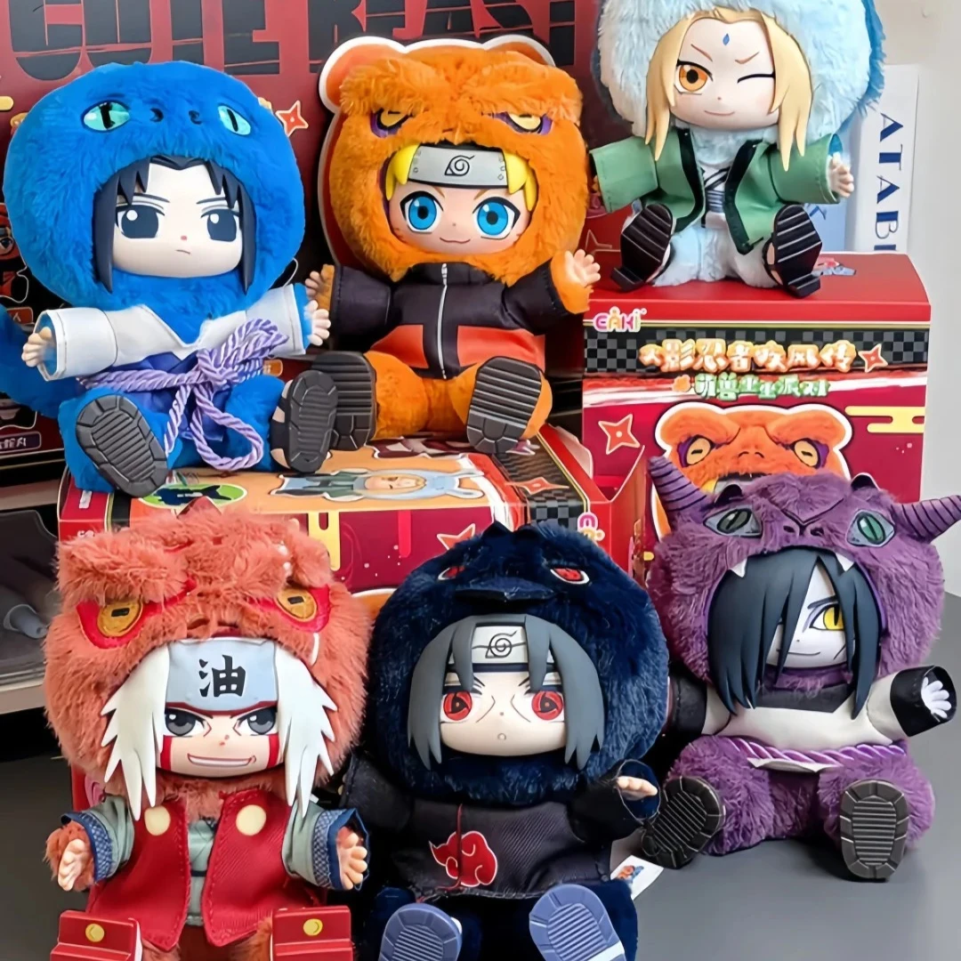 Фото Коллекционная фигурка TOPTOY Eaki Naruto V2 Blind Box из серии Shippuden Beast Party, кукла-пижама, подвижная фигурка Итачи Узумаки, сюрприз-подарок №3