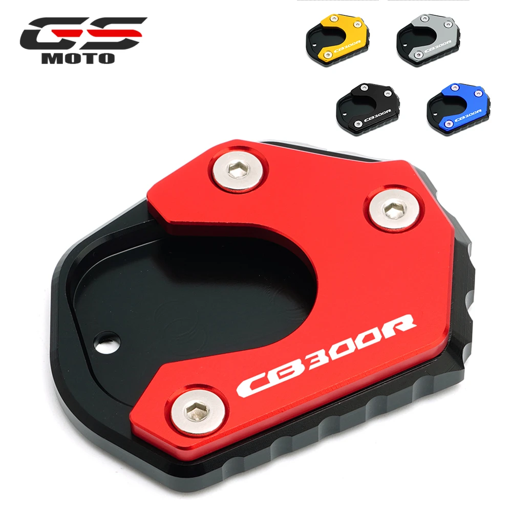 

2022 New For Honda Cb300r Cb 300R 2018-2023 CNC Moto Bike Kicksdand Enlarger Foot Side Stand Pad Extention Enlarge Support Red