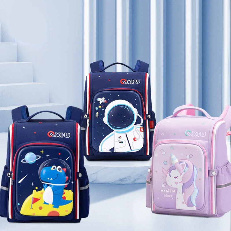 

Grade 1-6 Children Astronaut Unicorn Cartoon Backpacks New Primary Girl Boy Cute Fashion Large Capacity Schoolbags for Students