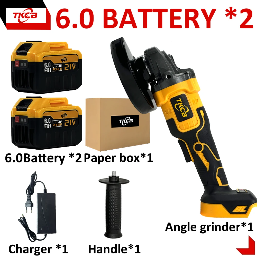 

TKCB Бесщеточная Угловая Шлифовальная Машина 125 мм