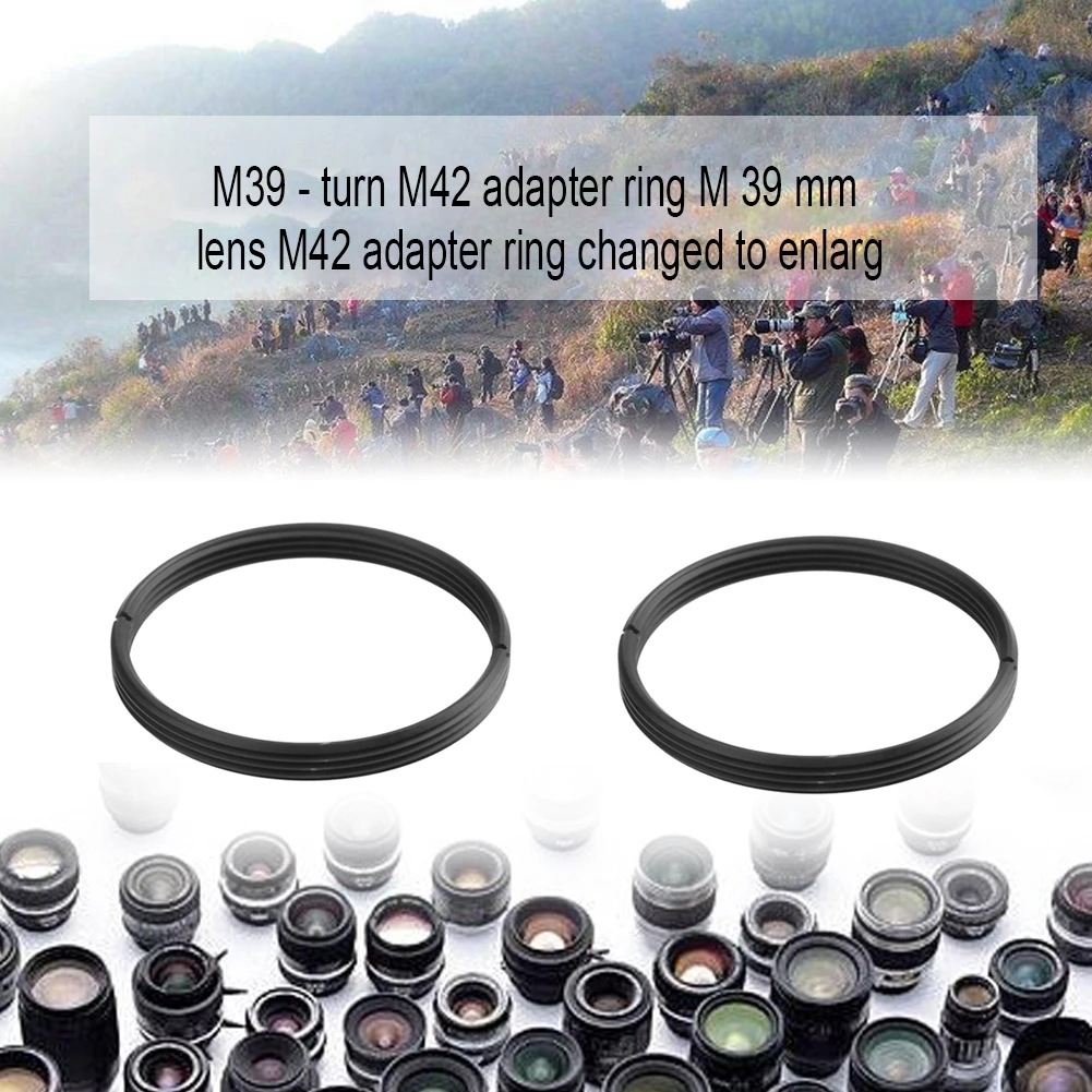 

High Precision Metal M39 to M42 Screw Lens Mount Adapter Step Up Ring