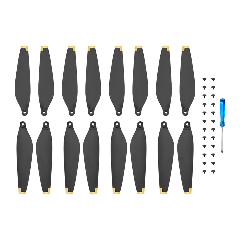 

4 Pair Replacement Propeller for Mini 3 Pro Drone Light Weight Props Blade Wing Fans Accessory Spare,Gold Edge