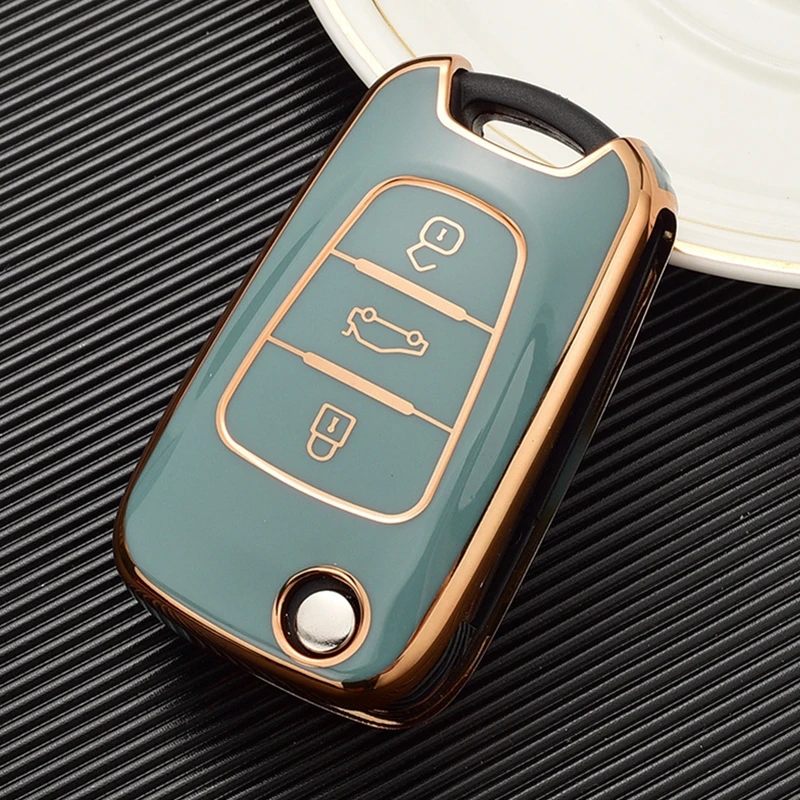 

TPU Car Key Cover Case Shell Fob For Hyundai Elantra Accent i20 i30 ix35 For KIA Rio 3 Soul Optima Ceed K2 K5 Cerato Sportage