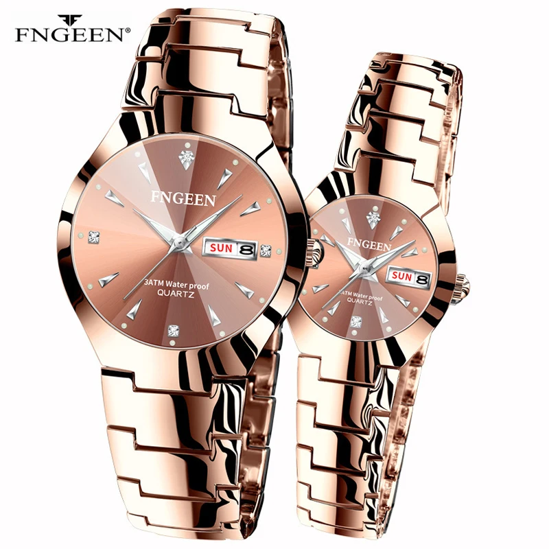FNGEEN Luxury Women Rose Gold Bracelet Watches Top Brand Fashion Ladies Quartz Watch Steel Female Wristwatch Femme Relogio