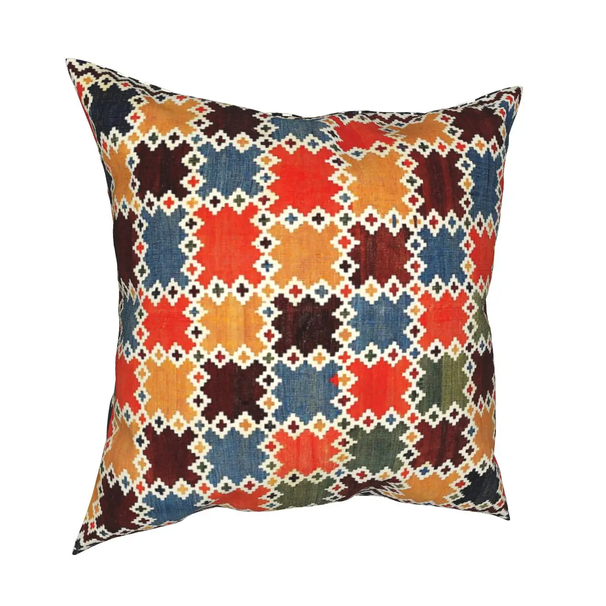 

Fars Southwest Persian Kilim Pillowcase Polyester Cushion Cover Gift Throw Pillow Case Cover for Bed Double-sided Printing