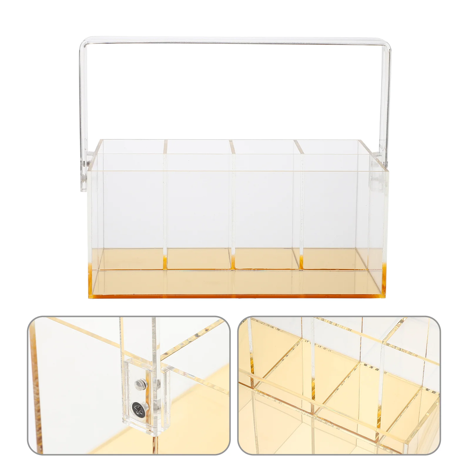 

Organizer Makeup Holder Lipstick Brush Desktop Desk Lipoffice Acrylic Container Case Holsterstorage Pen Clear Bathroom Gloss