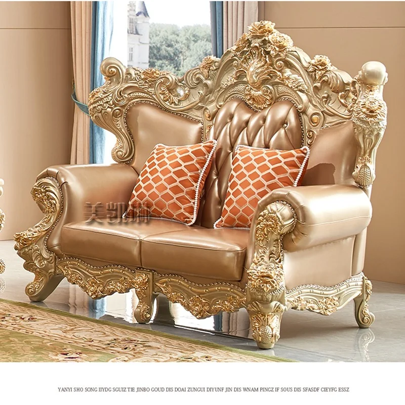 Комбинированный Кожаный диван большого размера в европейском