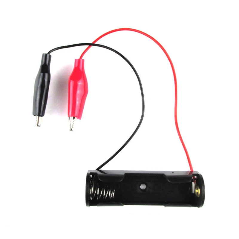 600pcs/lot MasterFire Plastic AA Batteries Clip Holder Storage Box Case Single Slot AA 1.5V Battery Shell With Alligator Clips