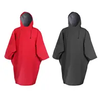 Long Sleeve Change Robe Outdoor Water Sports Beach Swim Parka with Pocket