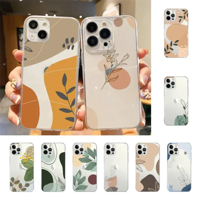 

Abstract Plants Phone Case For Iphone 7 8 Plus X Xr Xs 11 12 13 Se2020 Mini Mobile Iphones 14 Pro Max Case