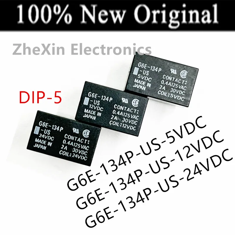5 шт./партия, Φ, G6E-134P-US-5VDC DIP-5, новое оригинальное электромагнитное реле G6E-134P-US-12VDC