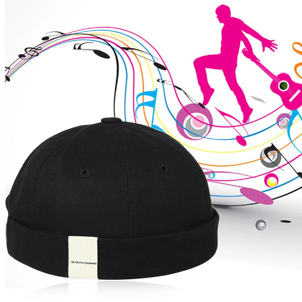 

New Arrival Men Women Skullcap Hat Cap Casual Docker Sailor Mechanic Brimless Unisex Cotton Sun Cap Korean Style Hip Hop Hat