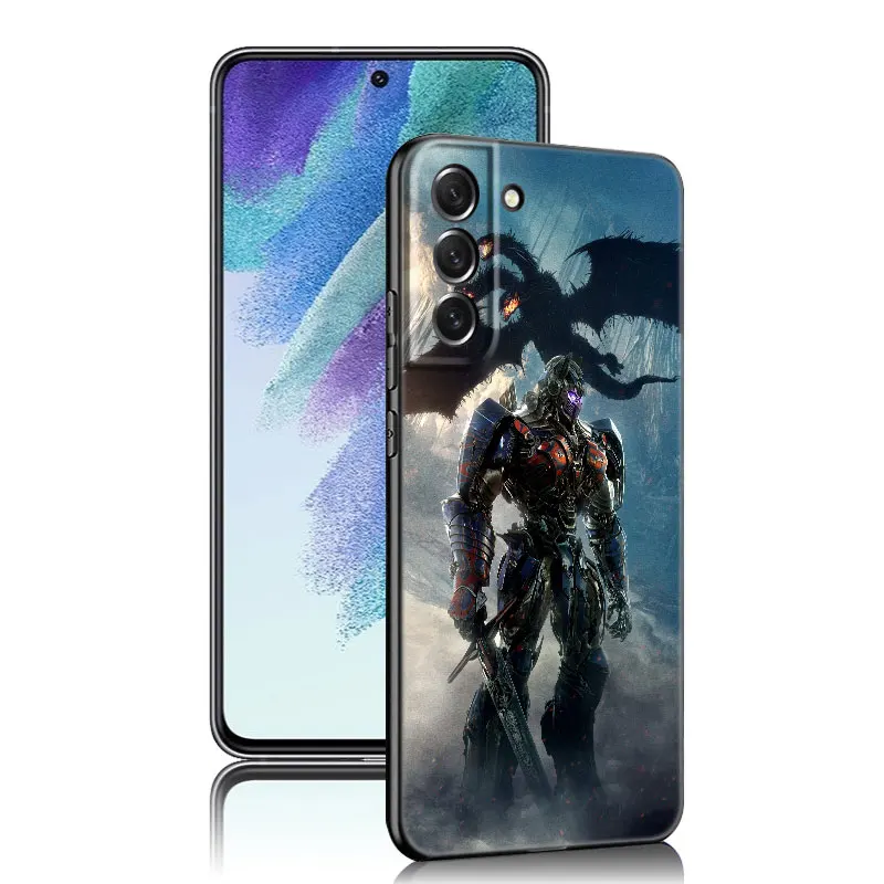 Черный силиконовый чехол Трансформеры Autobot для телефона Samsung Galaxy S20 S23 FE S21 S22 S24 Plus