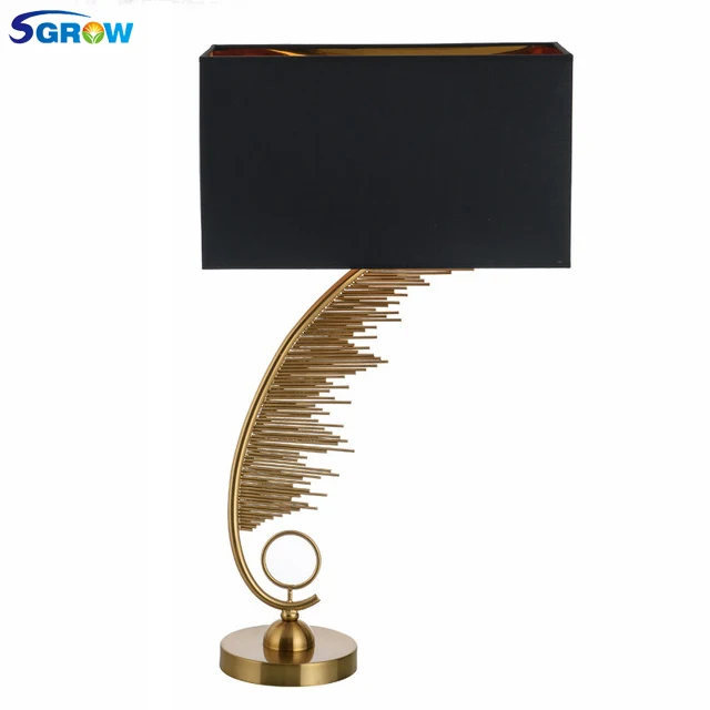 Золотая металлическая подставка SGROW настольная лампа креативное художественное