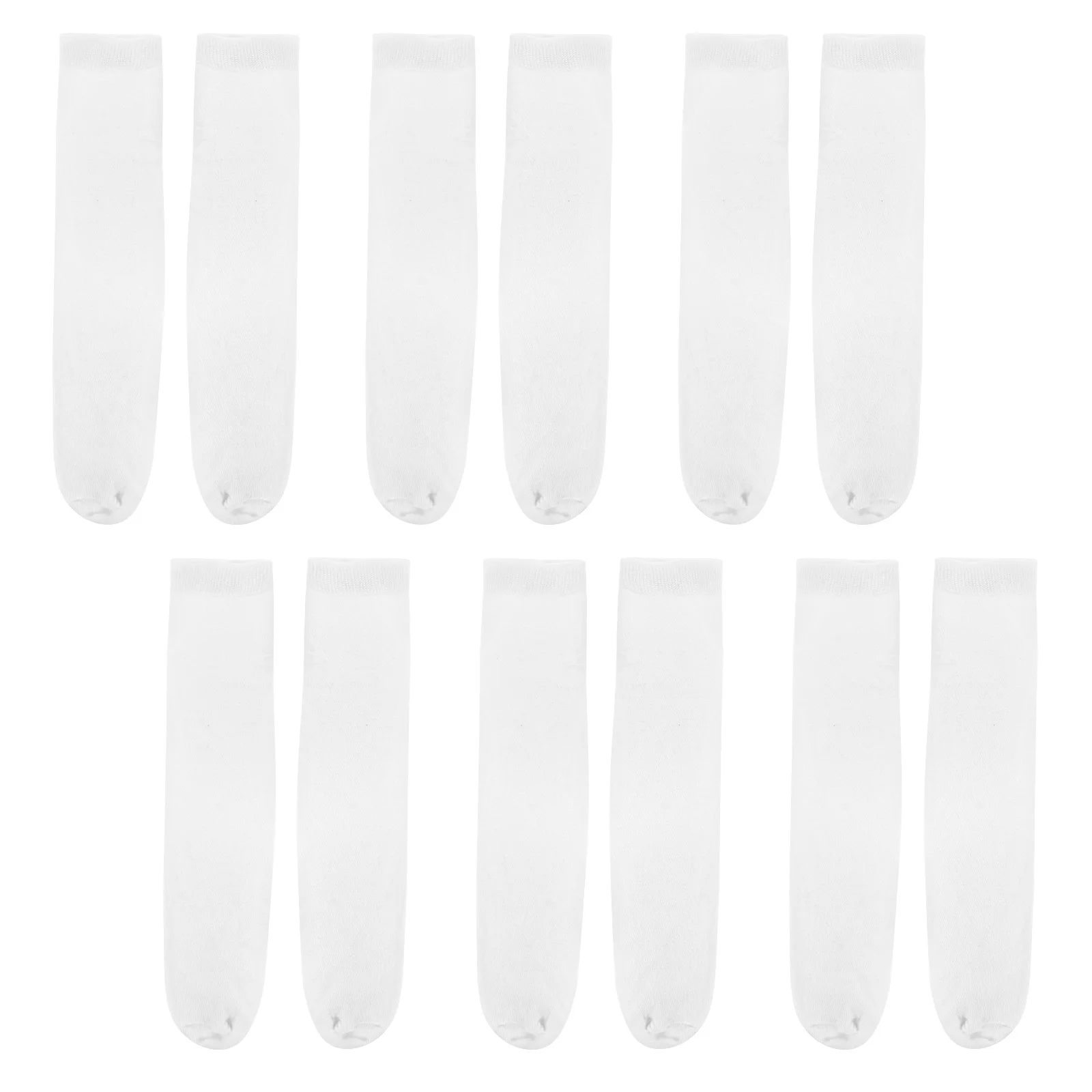 

6 пар, белые спортивные носки унисекс с принтом