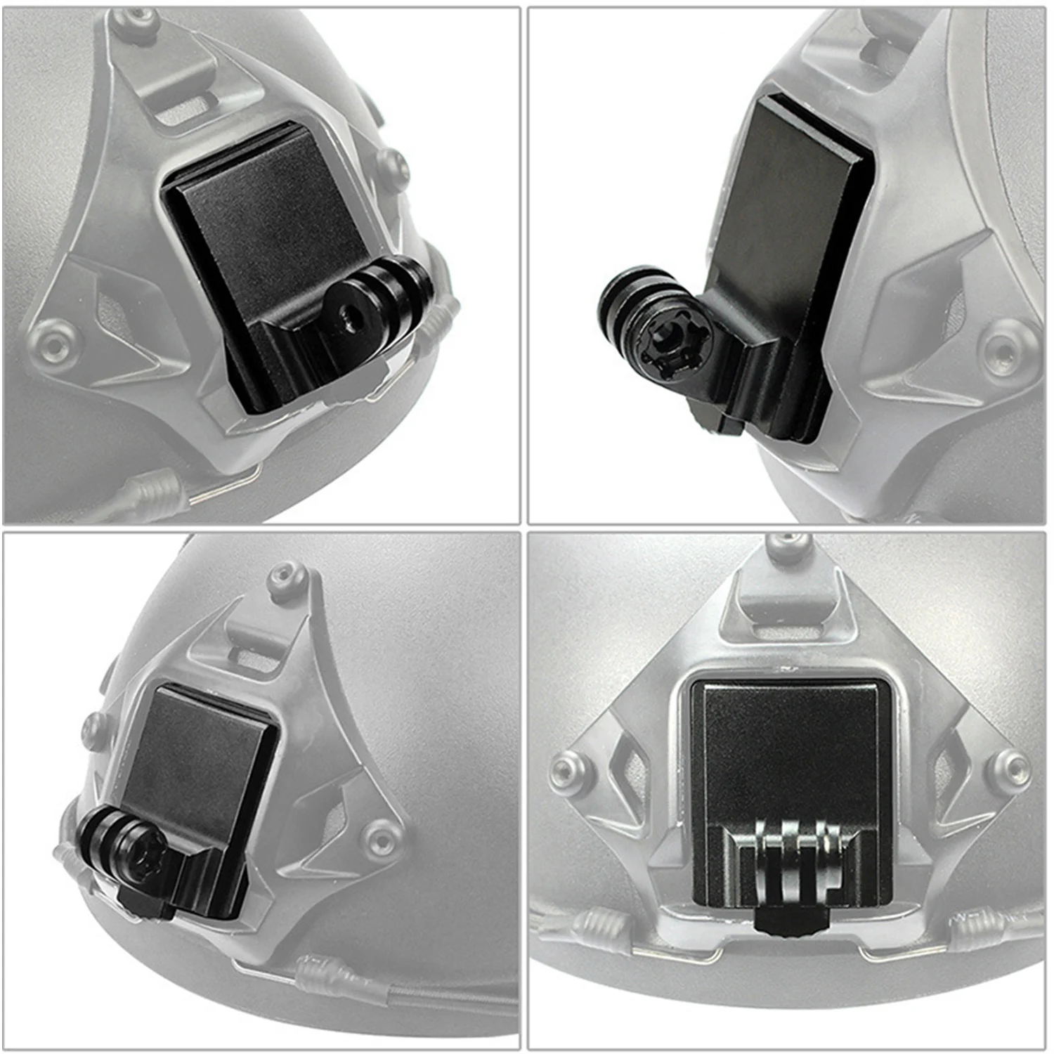 

Metal Action Camera Helmet Holder Quick Release Fixing Mount Clip for Gopro Hero