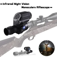new infrared night vision riflescope 4x30 digital monocular image video records camera mounted aim sight scope 850nm for hunting