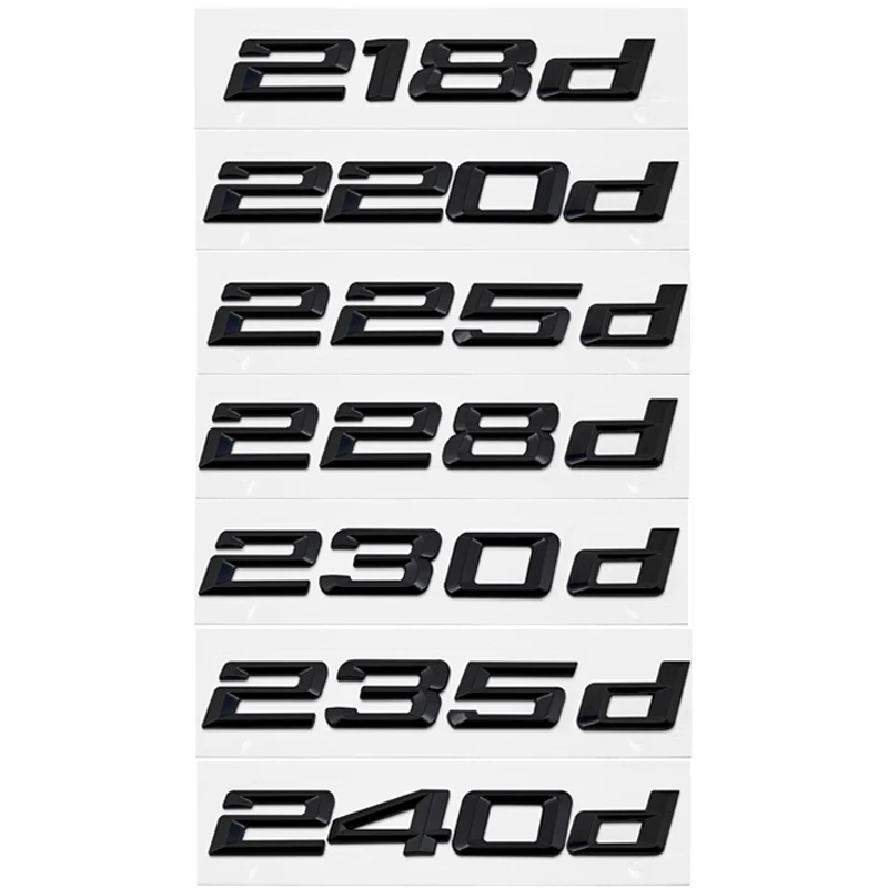 

3D ABS Car Trunk Letters Logo Decals Badge Emblem Sticker For BMW 2 Series 216d 218d 220d 225d 228d 230d 235d 240d F22 F23 F44