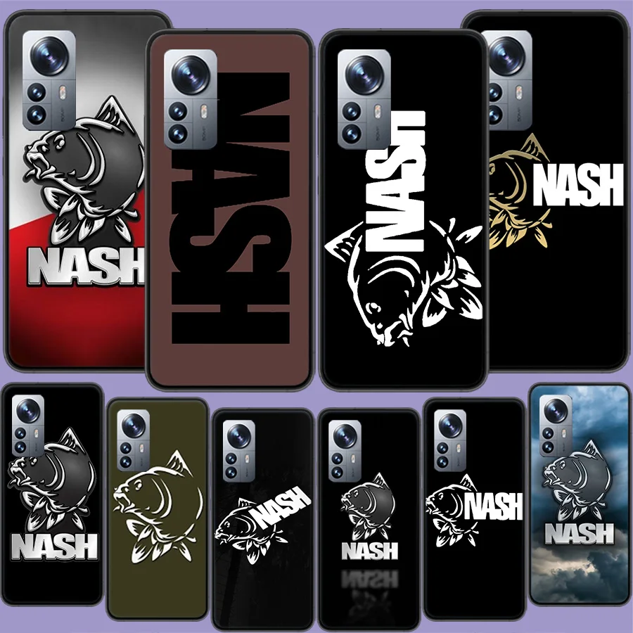 

Nash Fishing Logo Phone Case for Xiaomi Poco X3 NFC X4 GT M2 M3 M4 M5 M5S X5 Pro F3 F2 F1 Mi Note 10 Lite A3 CC9E Silicon Cover