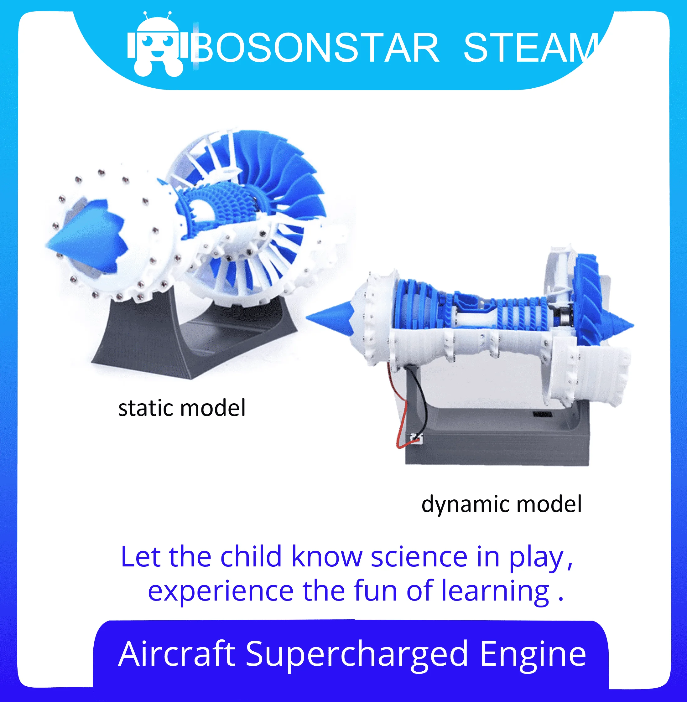

Модель двигателя Aero Turbo Fan, модель двигателя Science Discovery STEM, учебный набор для экспериментов по физике, детские подарки
