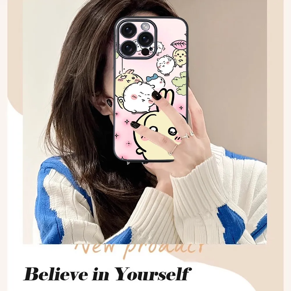 Kawaii Cartoon Chikawa Soft Phone Case For iPhone 16 15 14 13 12 11 PRO MAX PLUS Mini TPU to Skin-friendly case