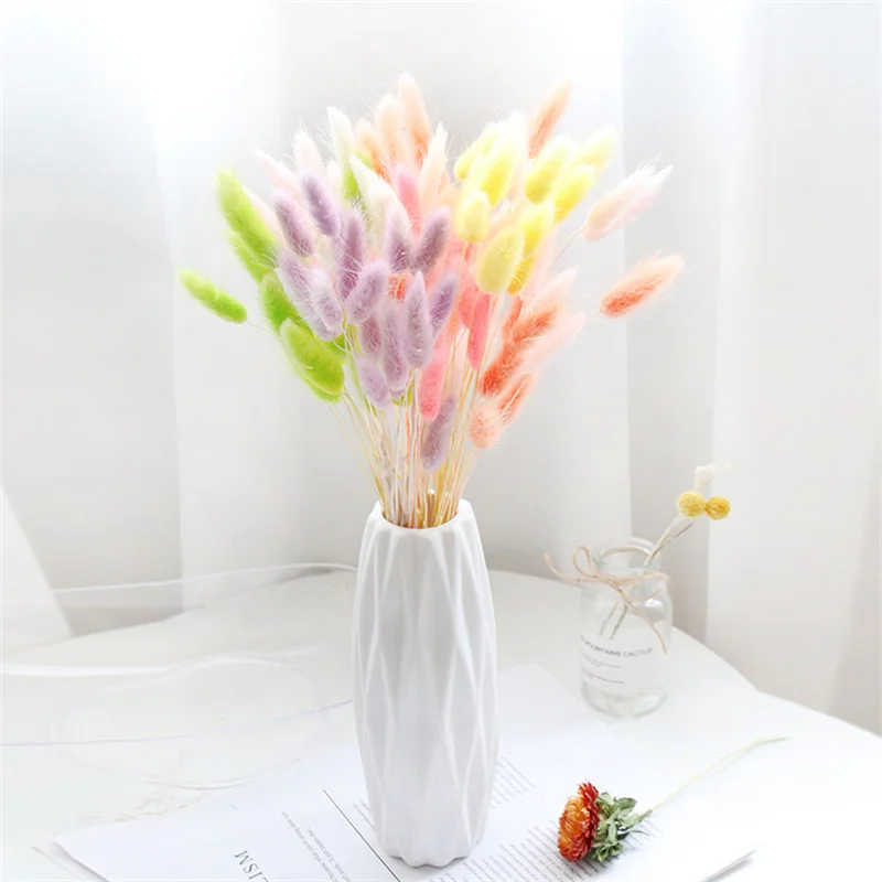 

Rabbit Tail Grass Natural Dried Flower Bunch Real Bouquet Wedding Home Arrangement Shooting Photo Props Flores Decoration DIY