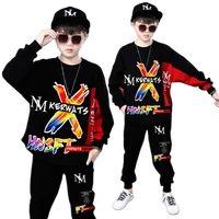 boys sweatshirt kids sports suit 2021 new spring autumn childrens sports clothes korean version handsome set hoodiespants