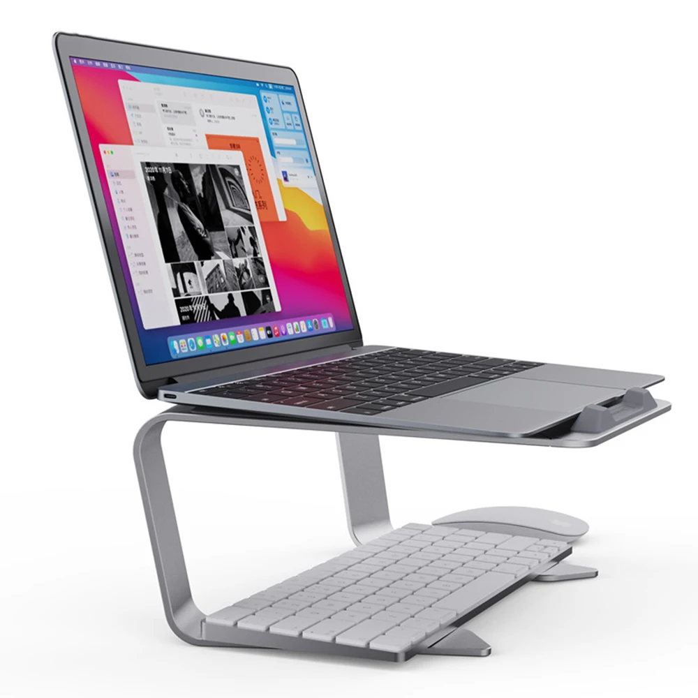 

Регулируемая алюминиевая подставка для ноутбука портативный держатель для ноутбука для Macbook Pro IPad Air подставка для компьютера планшета охлаждающий кронштейн