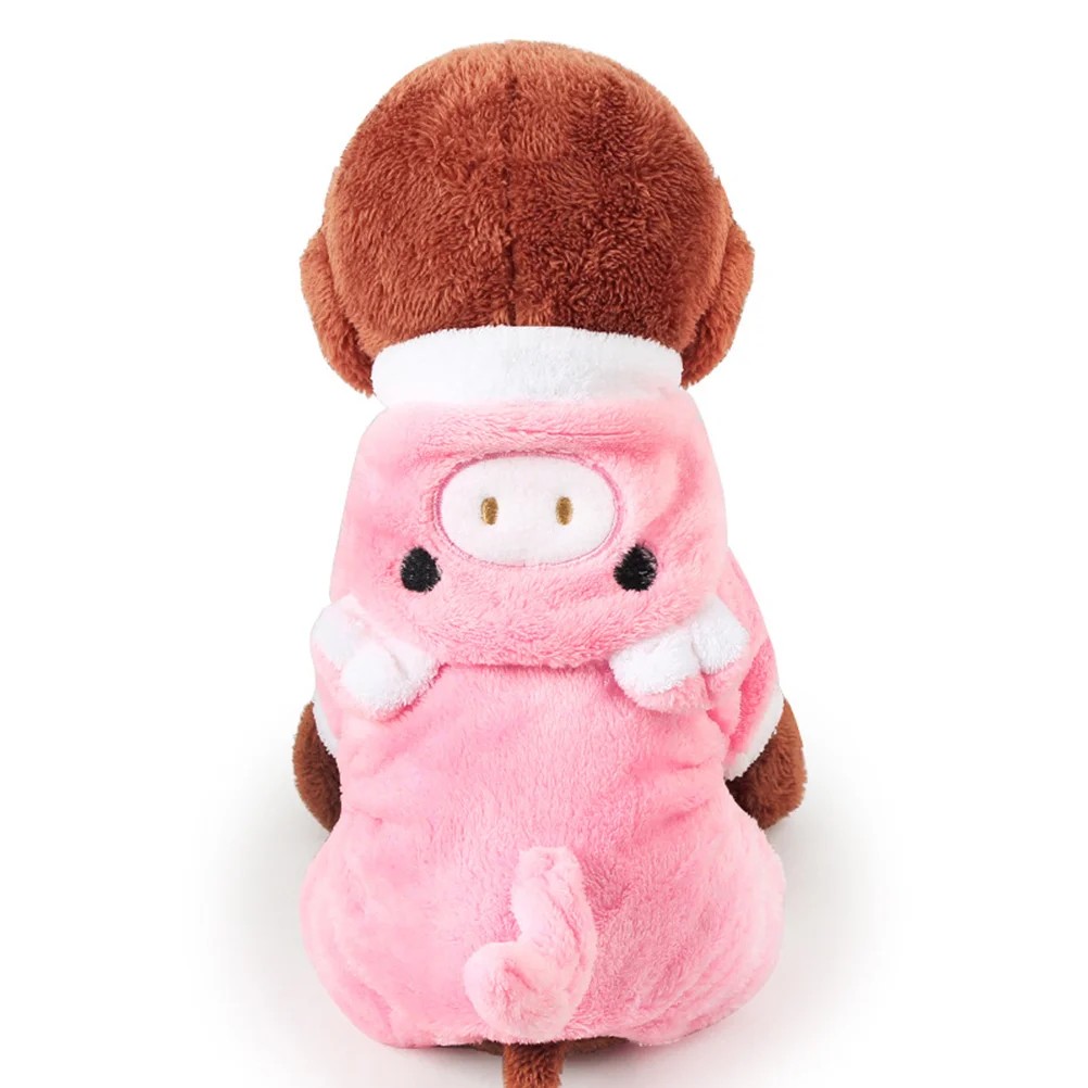 Розовые наряды униформа для собаки и доктора осенне-зимняя одежда костюм свиньи