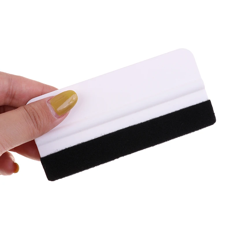 

1Pcs Mini 10*4.5cm Squeegee Felt Edge Scraper Car Decals Viny Wrapping & Tint Tools Pro Plastic Soft Wrap Wrapping Spatula Tool
