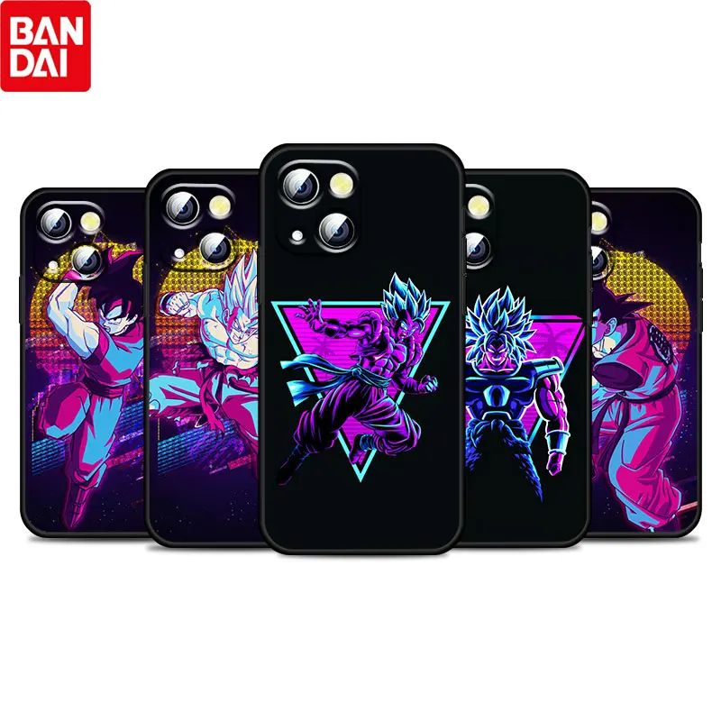 

Dragon Ball Cartoon Cool For Apple iPhone 13 12 Pro Max Mini 11 Pro XS Max X XR 8 7 6 Plus SE 5 Soft Black Phone Case Coque Capa