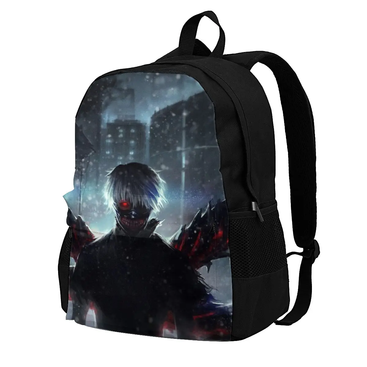 

Ken Kaneki In Wing Backpacks Tokyo Ghoul Durable Universal Polyester Backpack Commuter Youth Bags