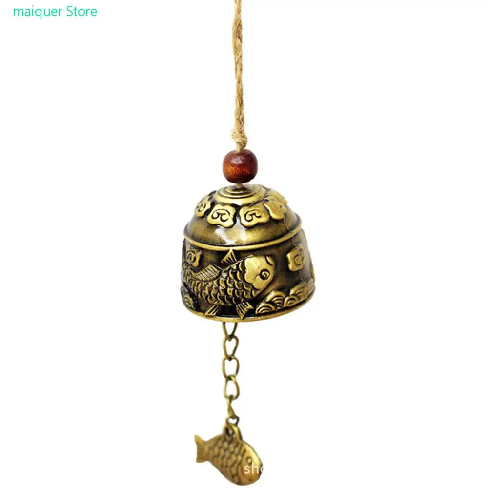 

New Arrival Wind Chimes Chinese Dragon Fish Feng Shui Bell Blessing Good Luck Fortune Hanging Decorations Bells Wind Chime