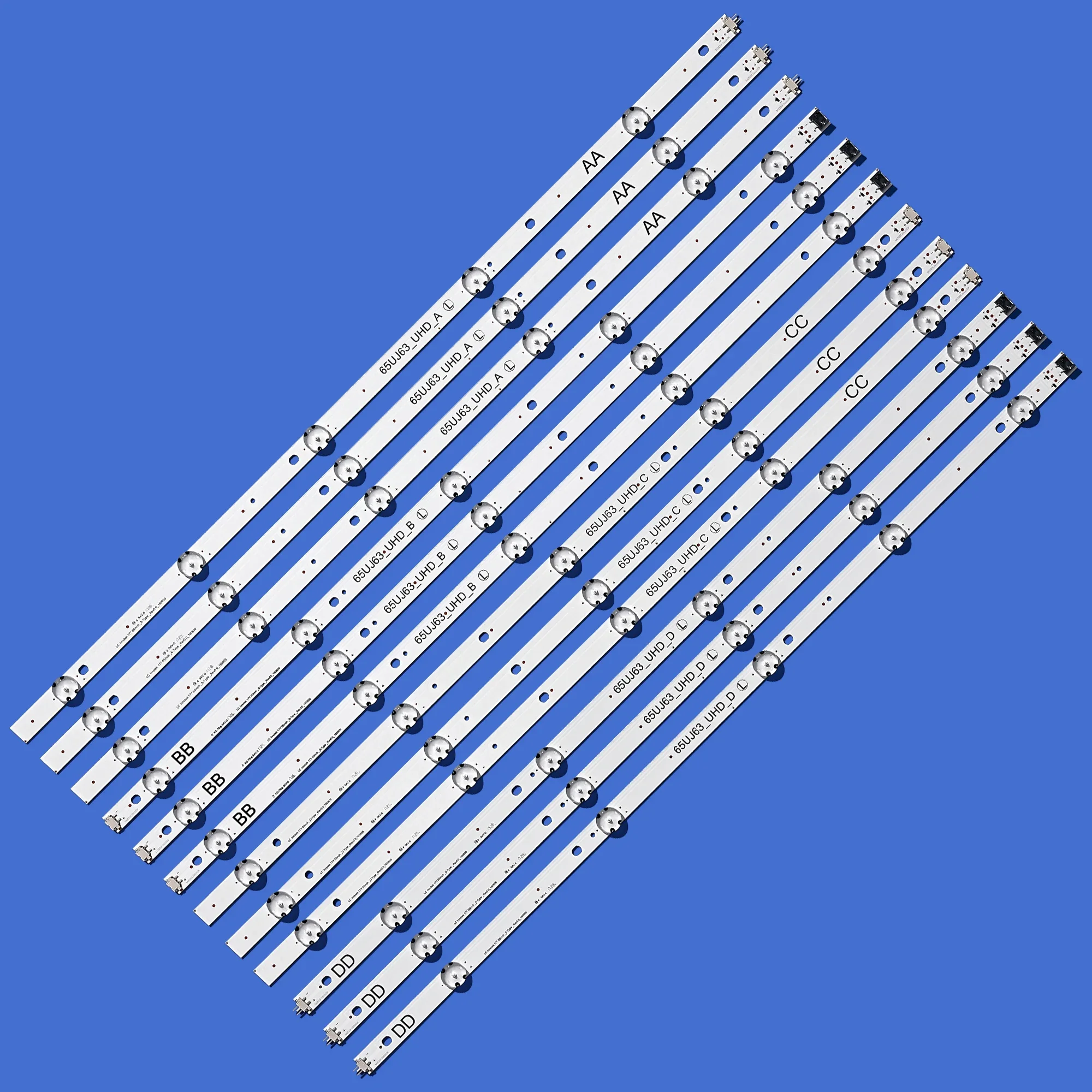 

Фонарь подсветки для LG 65UJ6300 65UJ630V 65UJ634V 65UJ5500 65UK6100 Innotek 17Y 65inch_A SSC 65UJ63_UHD_A B C D 12 шт./комплект