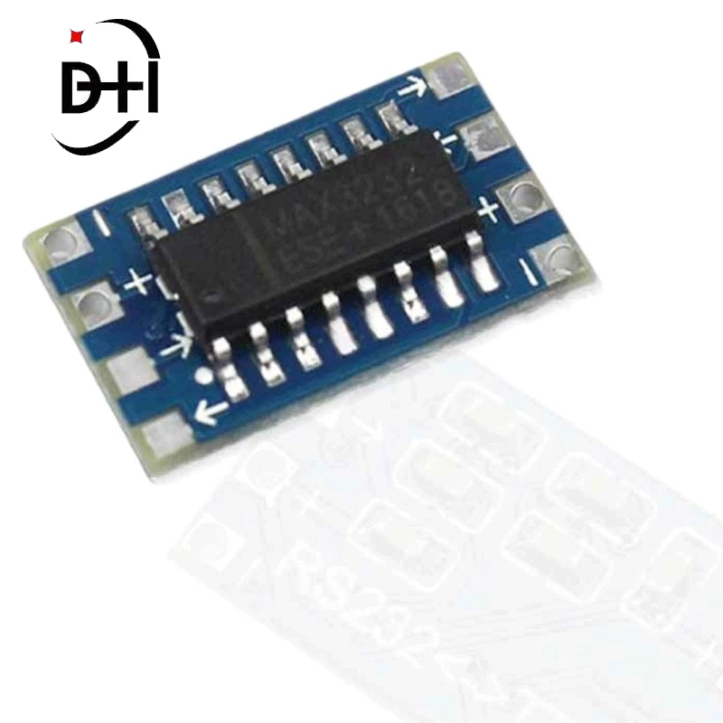 Плата преобразователя уровня MCU mini RS232 MAX3232, плата преобразователя уровня в TTL, последовательный модуль платы преобразователя, 10 шт.